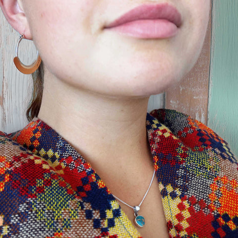 Turquoise Bronze Unusual Necklace