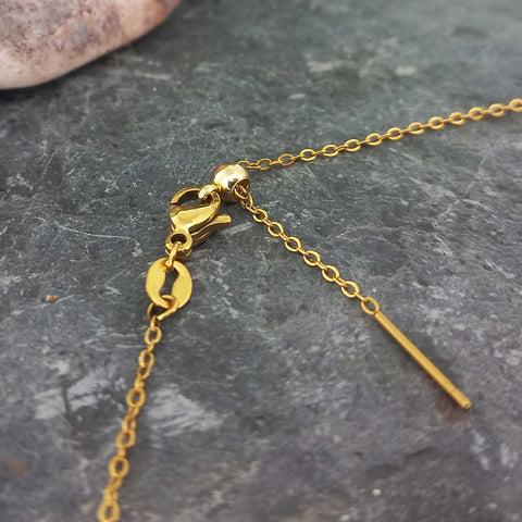 Extendable gold-plated chain