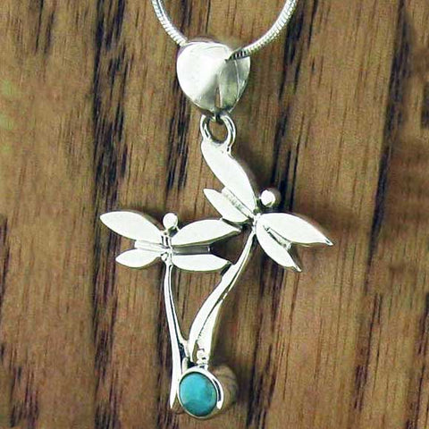 Handmade Sterling Silver Dragonfly Pendant