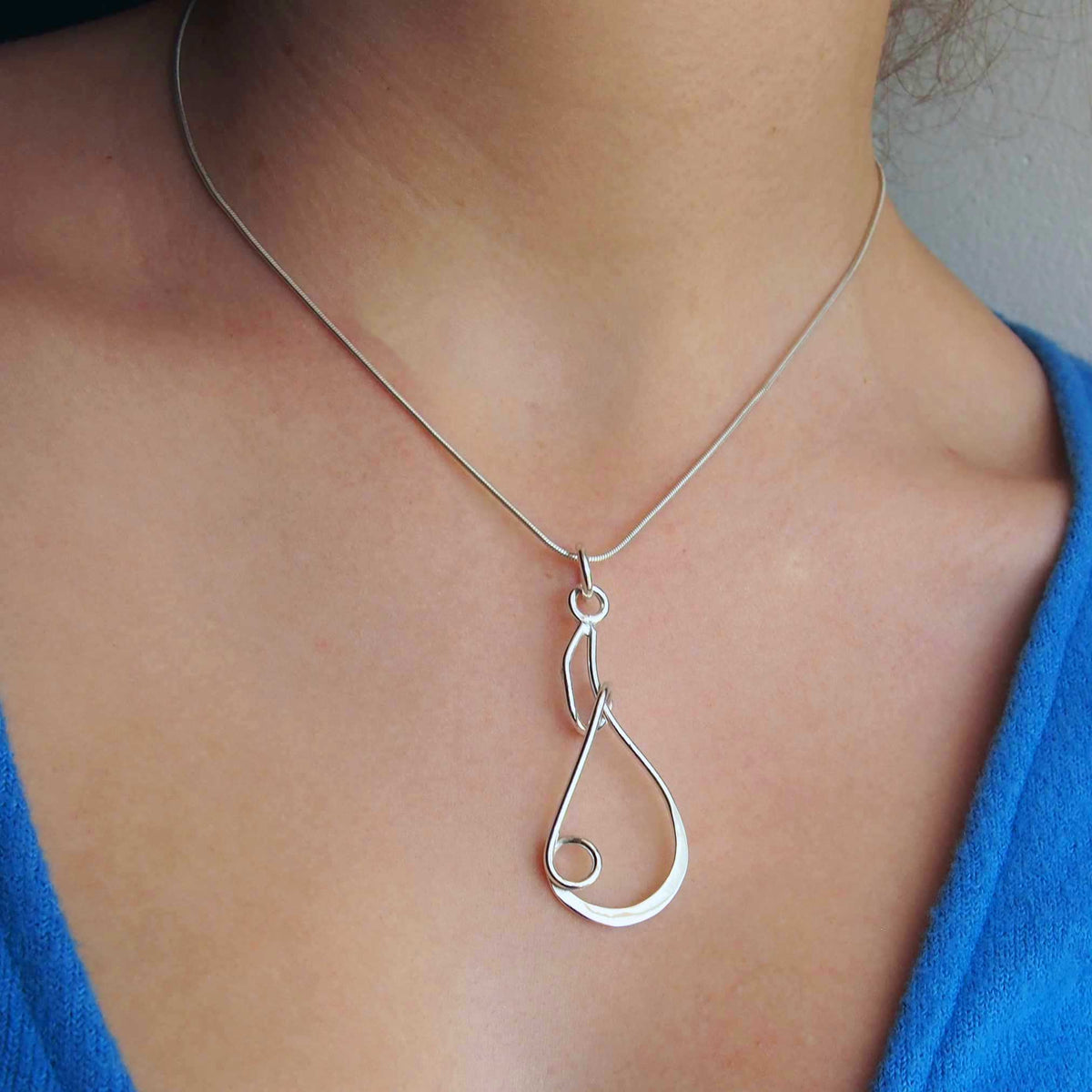 Unusual silver pendant