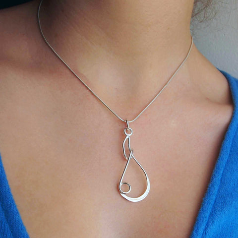 Unusual silver pendant
