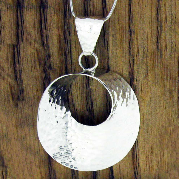 Mexican chunky silver pendant