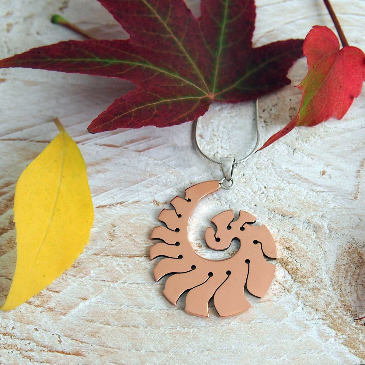 Nautilus Copper Pendant Main image