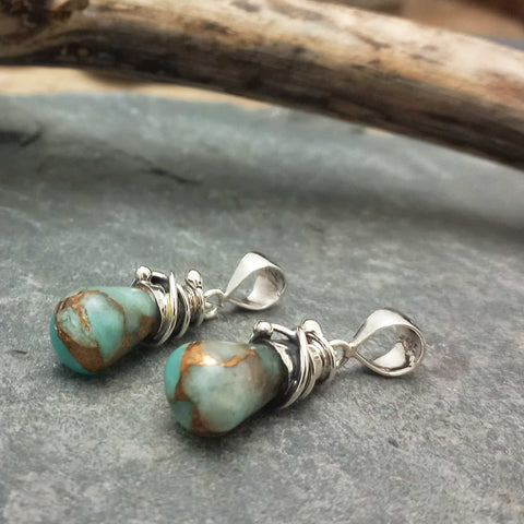 Handmade silver Amazonite necklaces