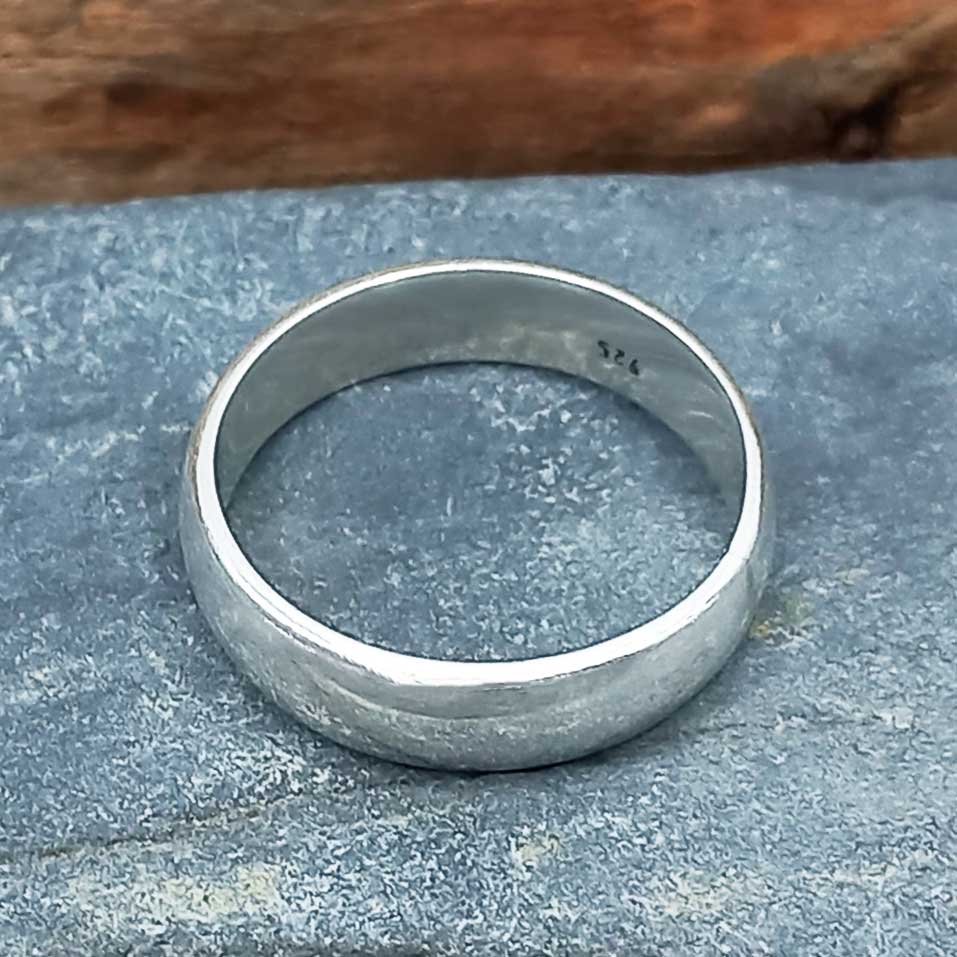 Sterling silver handmade band ring