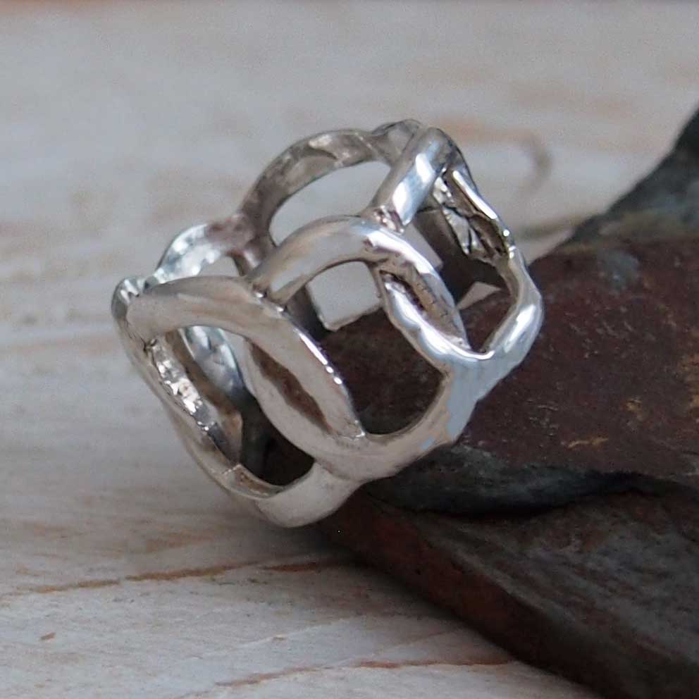 Loop Rings In Silver Silver Loops Ring – Silver Bubble