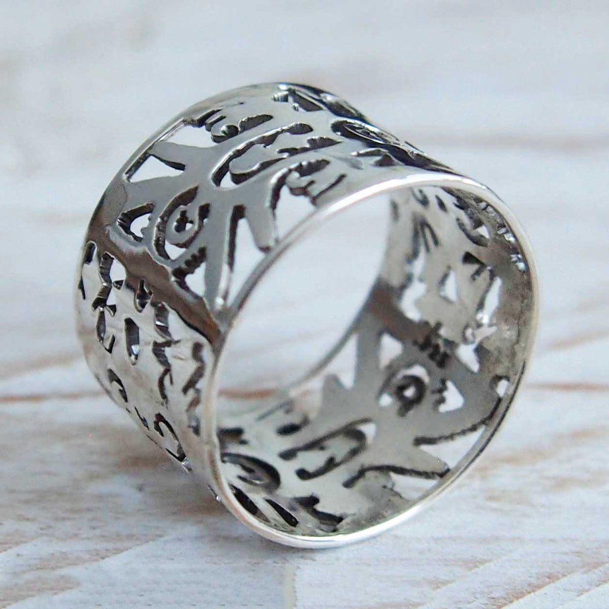 Tree of Life silver ring Main image