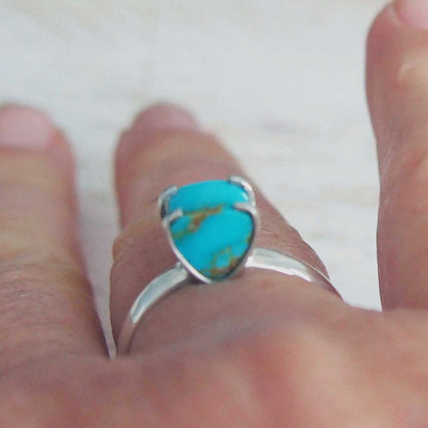 Handmade Silver Ring with Turquoise stone
