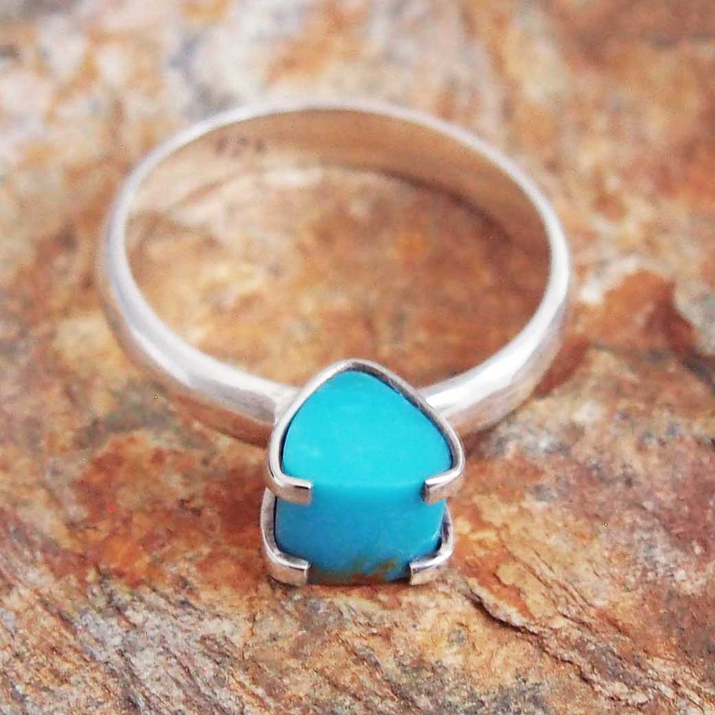 Turquoise Corazon Silver Ring