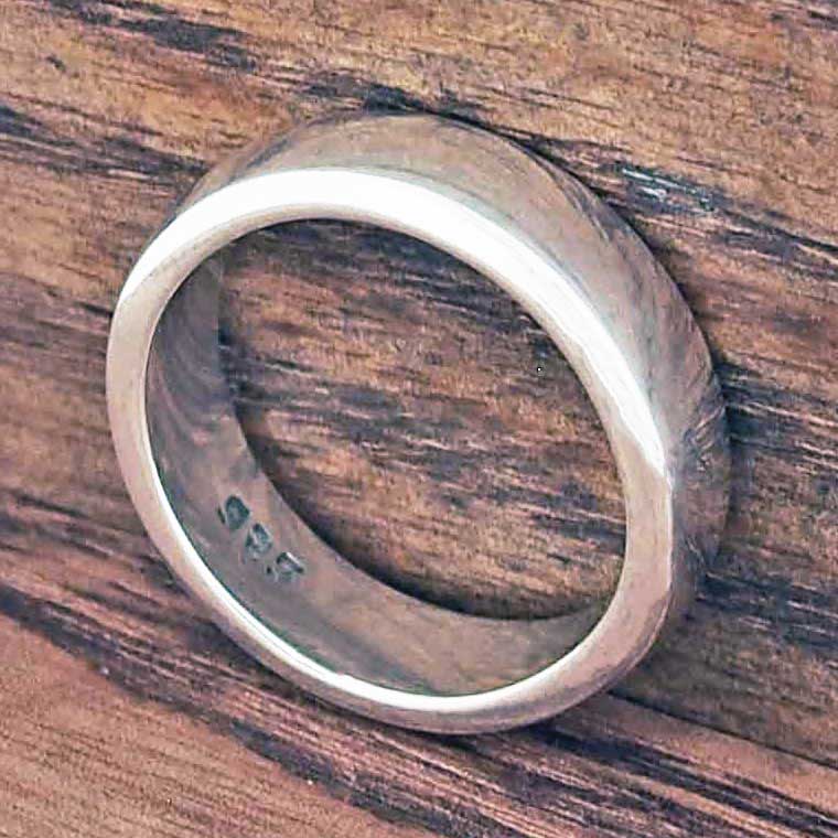 Classic Polished Silver Ring – Silver Bubble