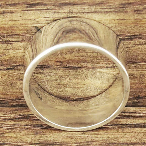 Polished chunky band ring