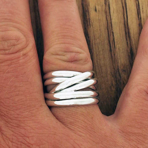 Chunky sterling silver ring