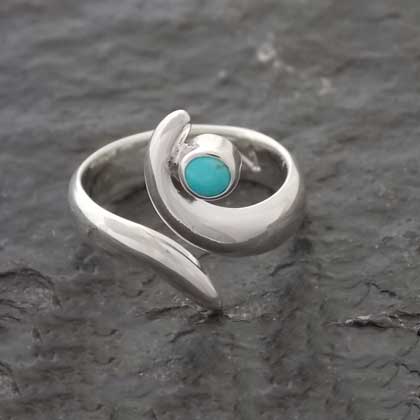 Cuernita Turquoise Silver Ring