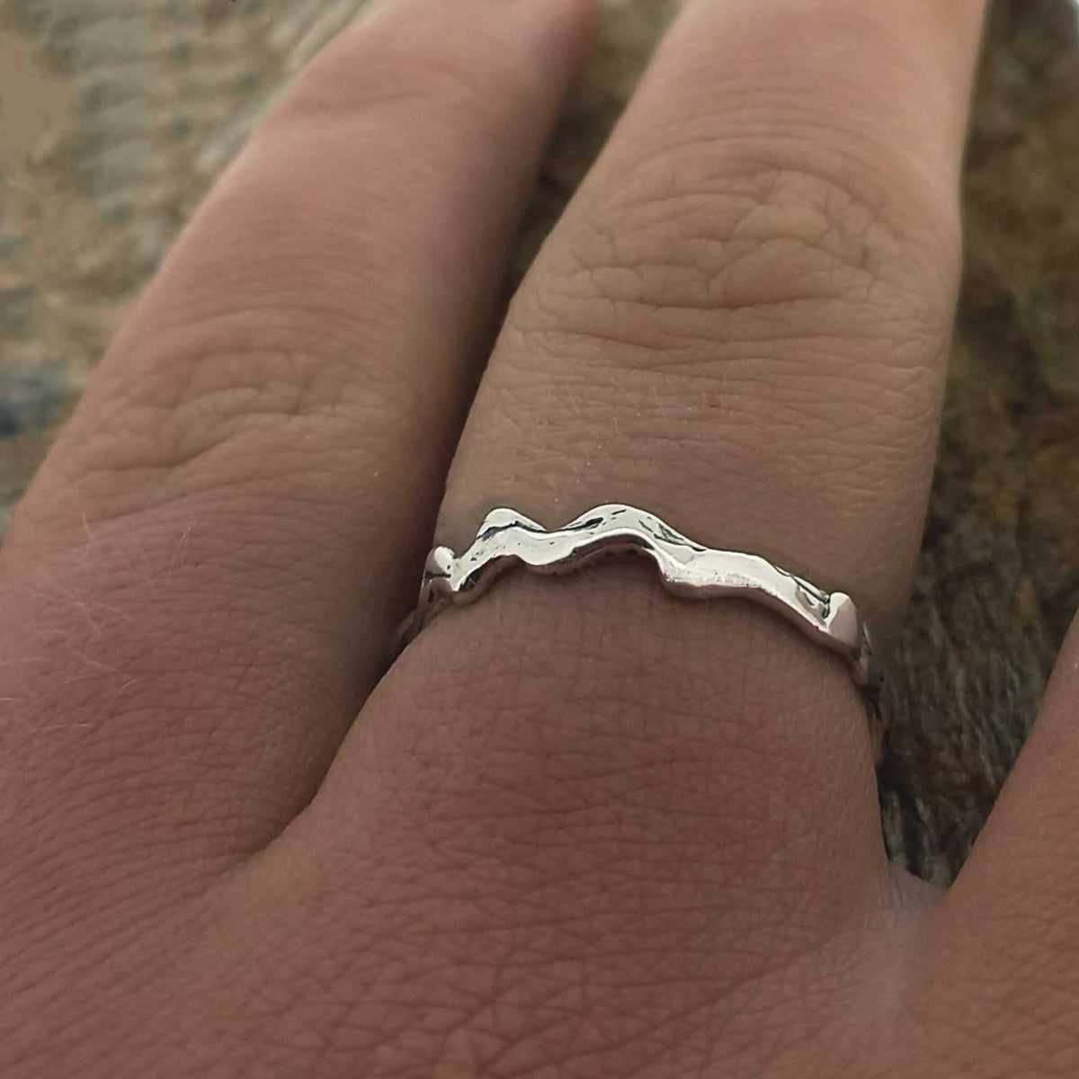 Simple twisty handmade ring