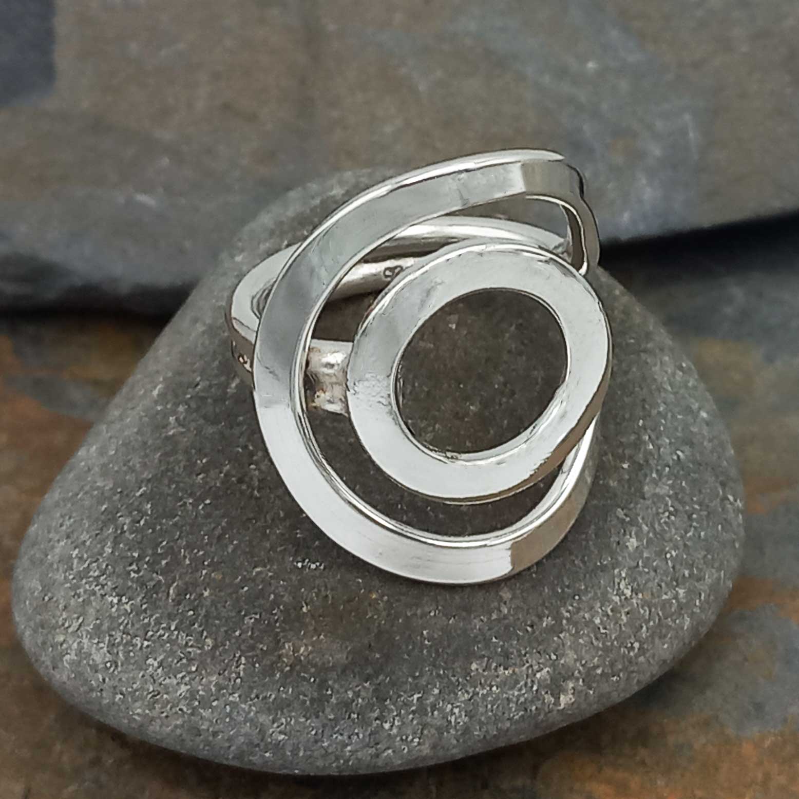 Cilver Rings Circulando Silver Ring – Silver Bubble