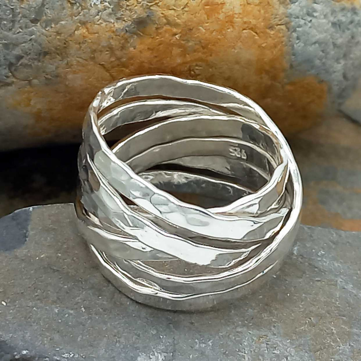 Chunky Silver Rings – Silver Bubble