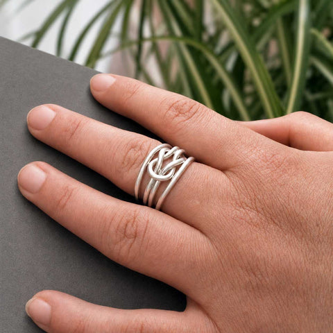 Infinity Loop Silver Ring (358)