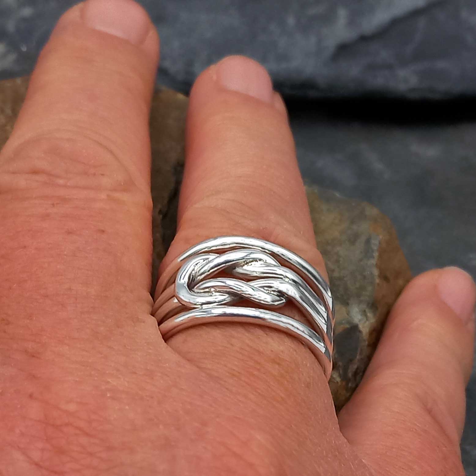 Loop Rings In Silver Infinity Loop Silver Ring – Silver Bubble