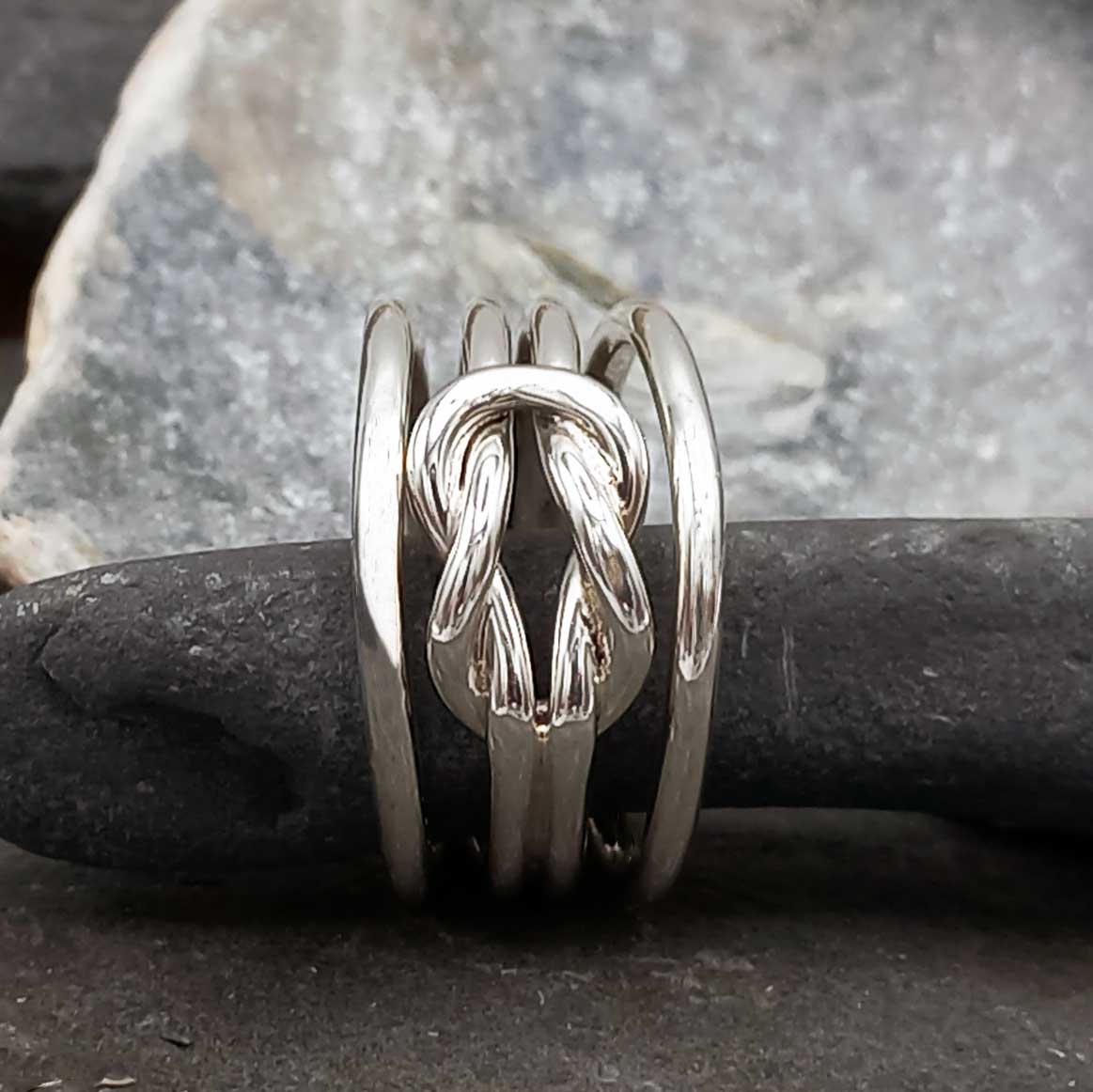Loop Rings In Silver Infinity Loop Silver Ring – Silver Bubble