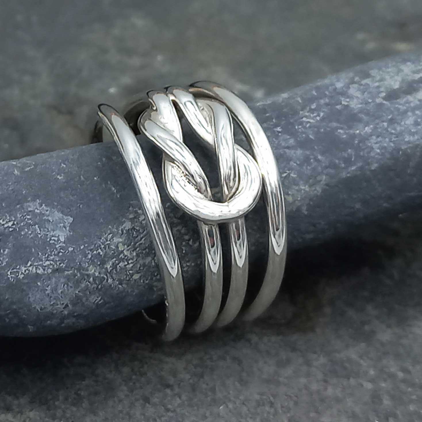 Loop Rings In Silver Infinity Loop Silver Ring – Silver Bubble