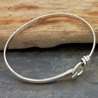 Mexican silver circle clasp handmade bracelet