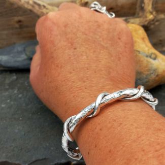 Chunky Cuff silver bracelet