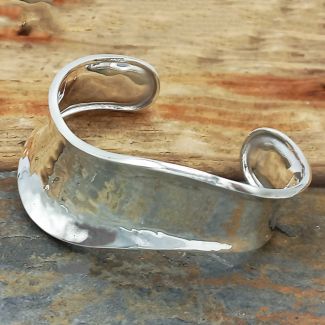Mexican silver statement cuff bracelet