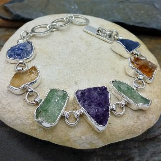 Piedras Chunky Silver Bracelet (244)