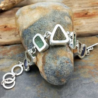Piedras Chunky Silver Bracelet (244)