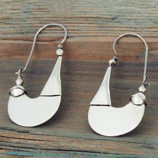 Tribal Silver Earrings