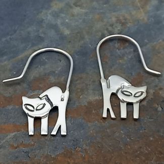 Cat Silver Earrings (200)