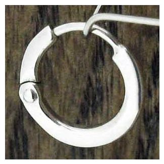 small Mexican silver hoop earrrings