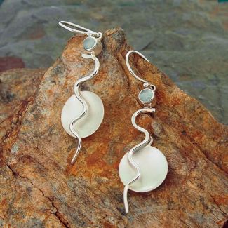 Chalcedony Sterling Silver Earrings