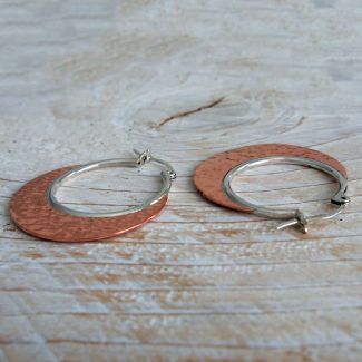 Statement hoop earrings