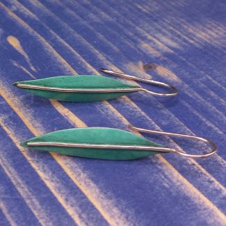Copper Silver Statement Earrings