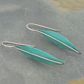 Sterling silver with copper Mexican earrings
