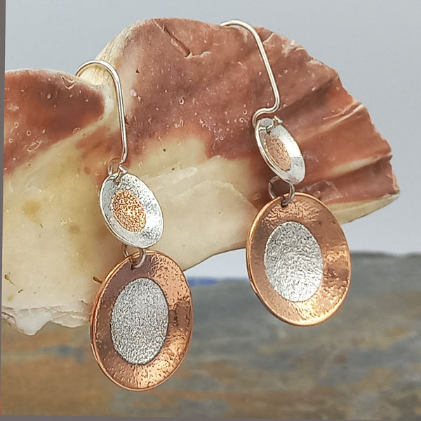 Handmade Mexican statement drop earrings