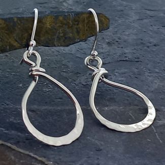 Handmade Silver Loop Earrings