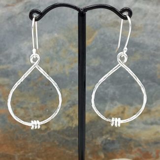 Handmade Sterling Silver Teardrop Earrings
