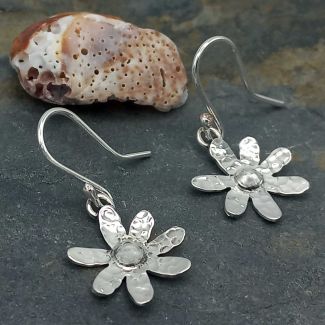 Mexican sterling silver flower earrings