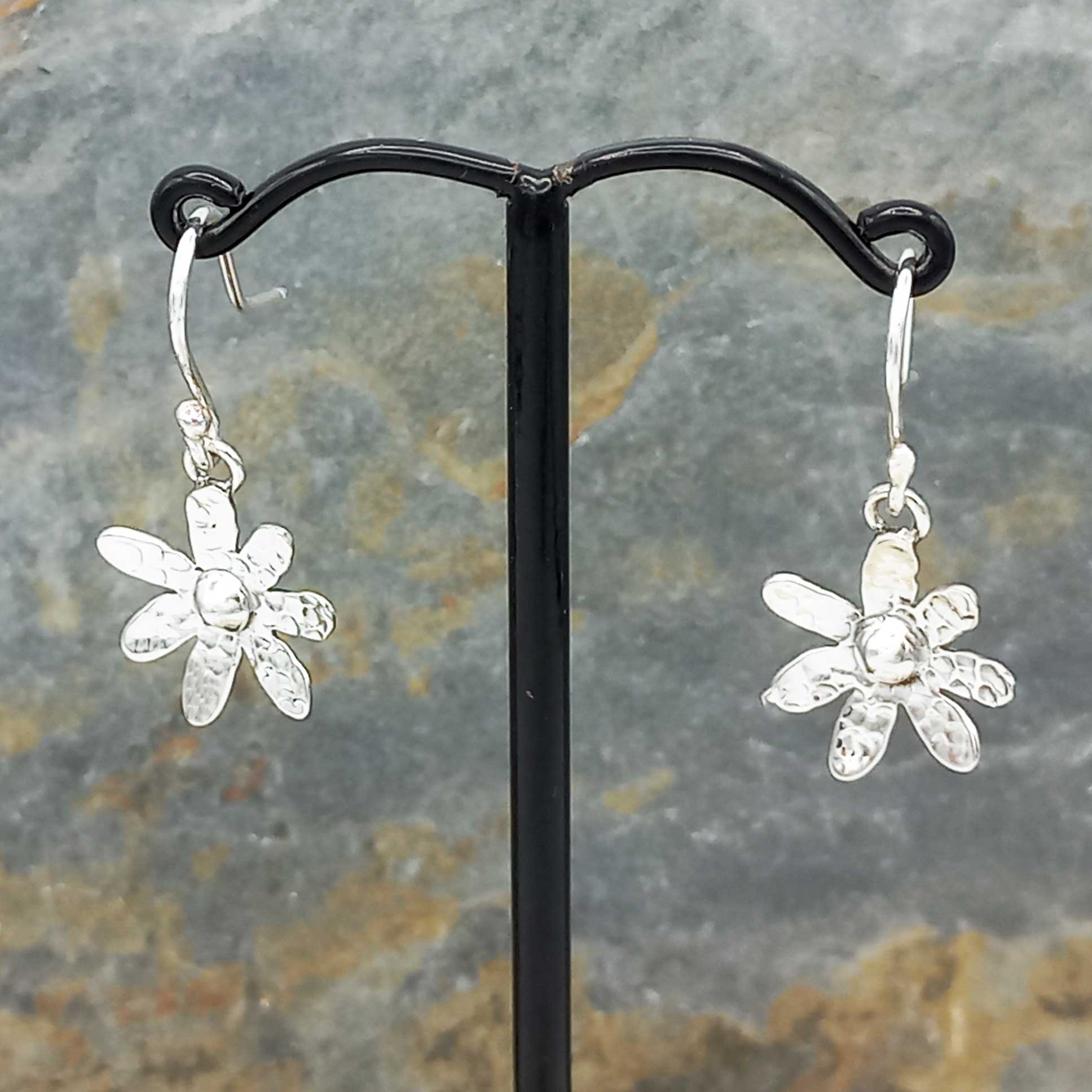 Mini Daisy Silver Earrings (799) Secondary image