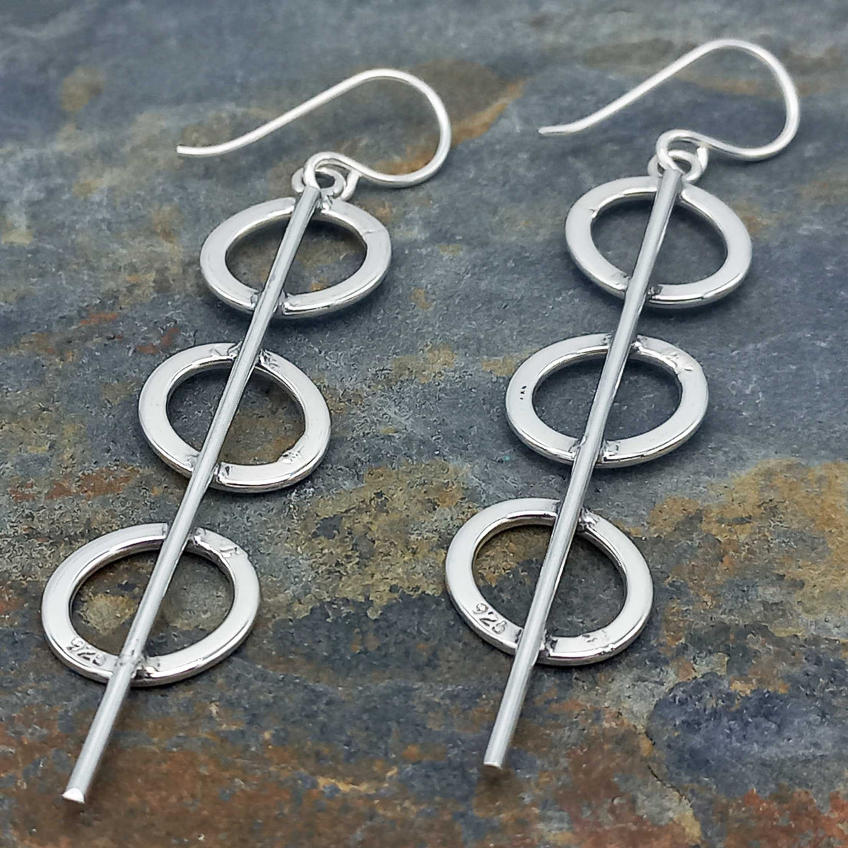 Back of circle earrings