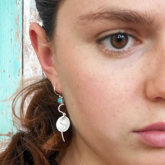 Silver Statement earrings handmade Mexican
