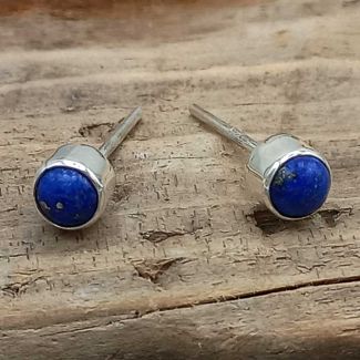 Lapis silver studs