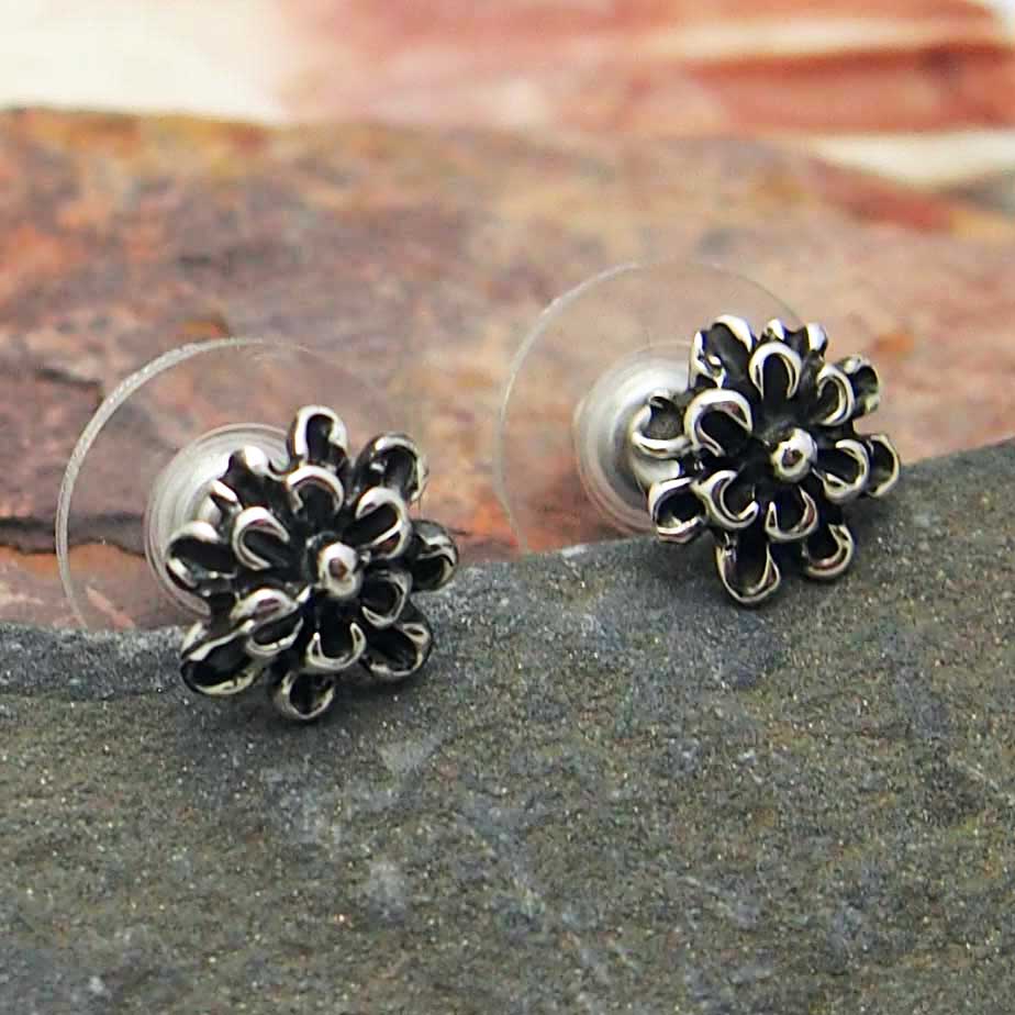 Handmade Sterling Silver Stud Earrings