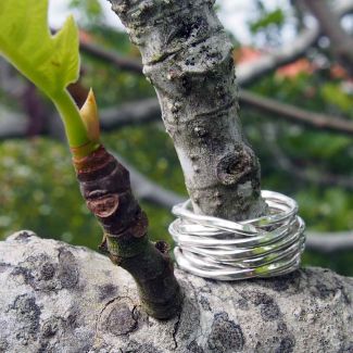 Chunky silver ring