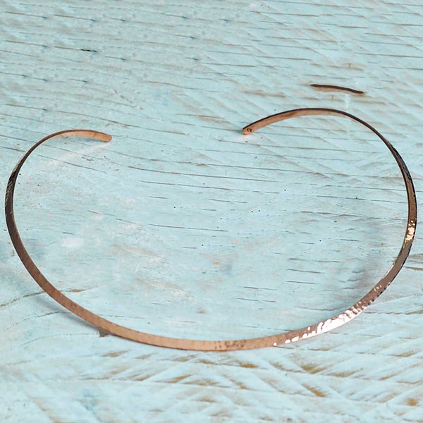 Hammered Copper Torque Choker 