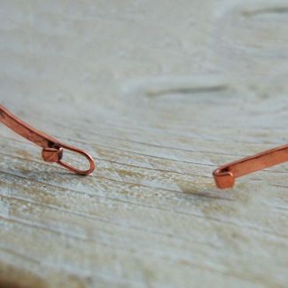 Hammered Copper Choker with Clasp (48)