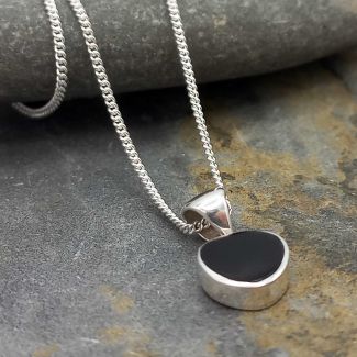 Handmade Mexican silver Onyx Necklace