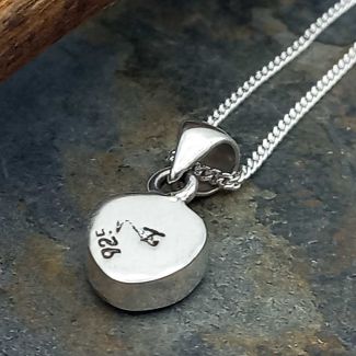 Onyx Triangulo Silver Necklace (58)